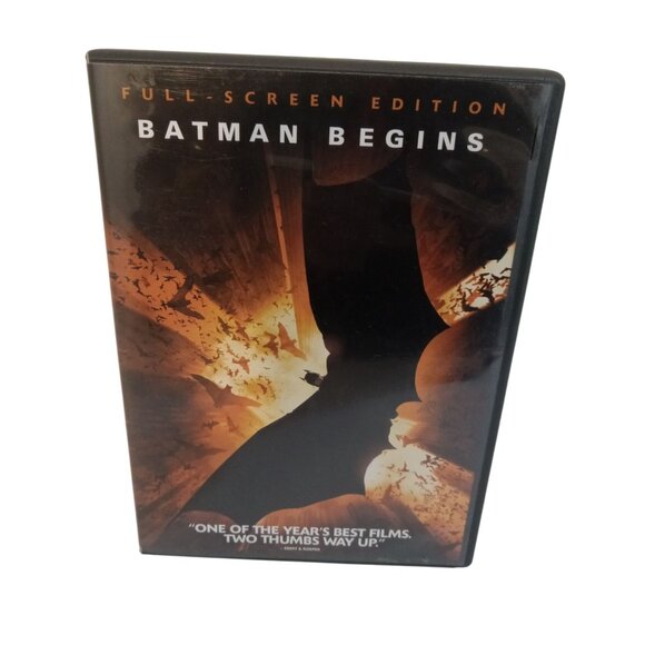DVD Movie Case Manual ONLY Batman Begins Black Yellow - Picture 4 of 4